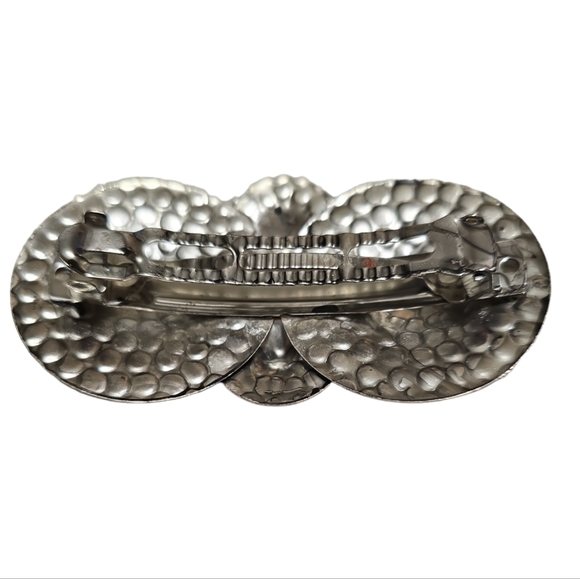 VIntage Hammered Hair Clip L11 - Picture 2 of 2
